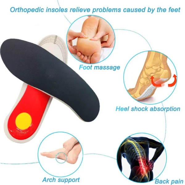 Orthotic Insole Arch Support Flatfoot Orthopedic Insoles For Feet Ease Pressure Of Air Movement Damping Cushion Padding Insole - Image 5