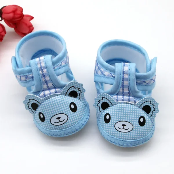 Lovely Newborn Baby Boys Girls Cartoon Little Bear Prewalker Soft Sole Single Shoes First Walkers Children's Footwear Zapatos - Image 2