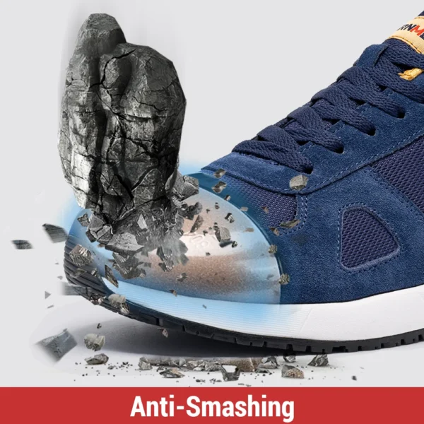 LARNMERN Men Steel Toe Shoes Antistatic Safety Shoes Women Composite Breathable Slip On Work Sneakers Industries Protection - Image 4