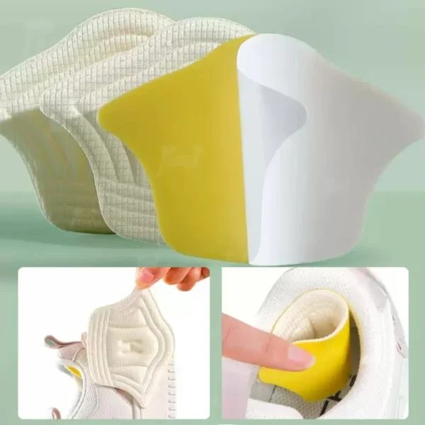 5Pairs Insoles For Shoes Patch Heel Pads For Sport Shoes Adjustable Size Feet Pad Insole Heel Protector Back Sticker Shoe Pad - Image 2