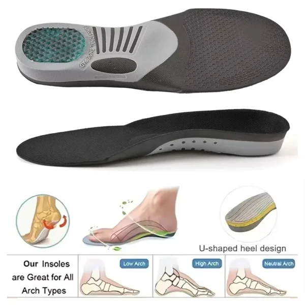NEW Premium Gel 3D Arch Support For Women Men Flat Foot Health Sole Pad Orthopedic Plantar fasciitis Unisex Foot pain Insoles - Image 2