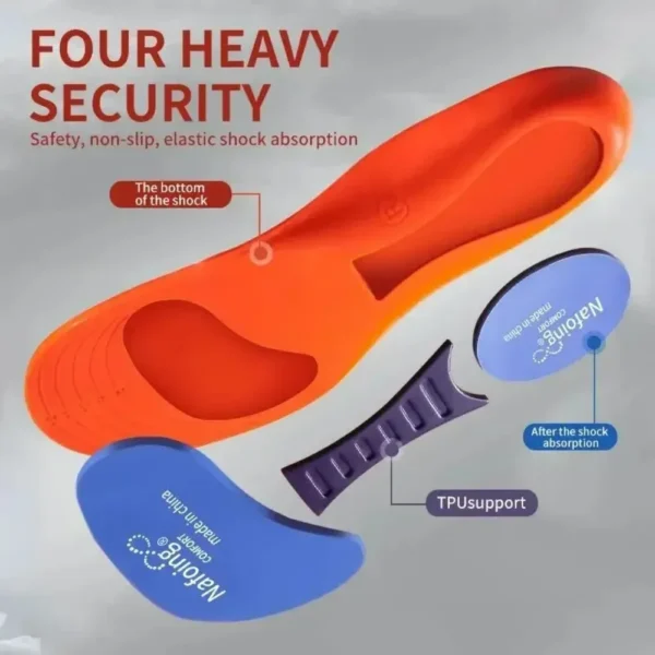 Sport Insoles for Shoes Sole Orthopedic Insoles Shock Absorption Deodorant Breathable Cushion Running Insoles for Feet Man Women - Image 2