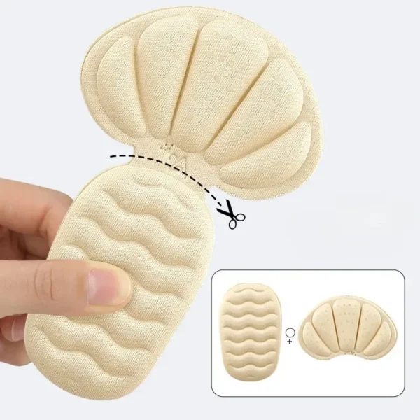 1/2pairs Wave Heel Stickers Half Insoles Sports Shoe High Heels Back Sticker Abrasion-resistant Pain Relief Protector Insoles - Image 5
