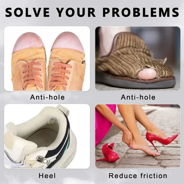 6pcs Sports Shoes Repair Stickers Suede Heel Protector Anti-Wear Repair Holes Self-adhesive Patches Insoles Pad Foot Care Insert - Image 5