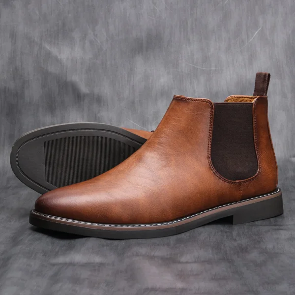 40~46 Men Chelsea Boots Brand Retro Comfortable Fashion Men Boots - Image 3