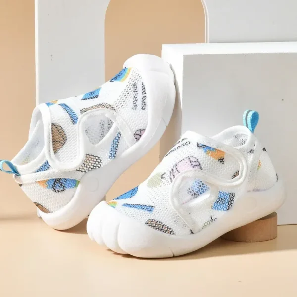 Summer Breathable Air Mesh Kids Sandals 1-4T Baby Unisex Casual Shoes Anti-slip Soft Sole First Walkers Infant Lightweight Shoes - Image 4