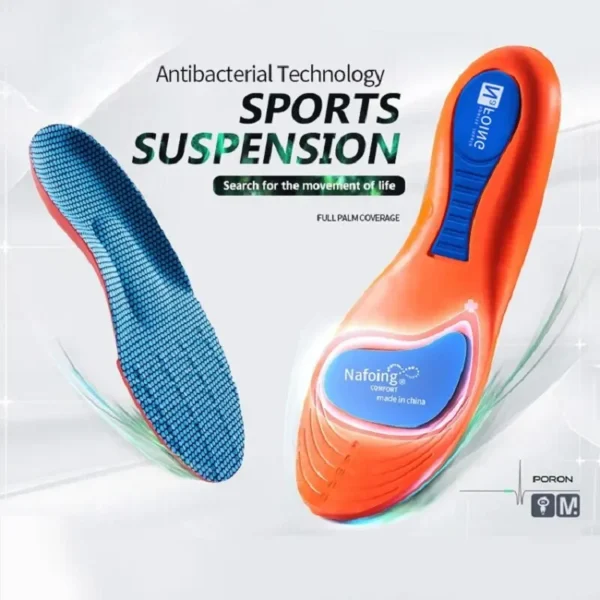 Sport Orthopedic Insoles for Feet Men Women EVA Breathable Shock Absorption Shoes Insole for Running Basketball Sport Care Pads - Image 3