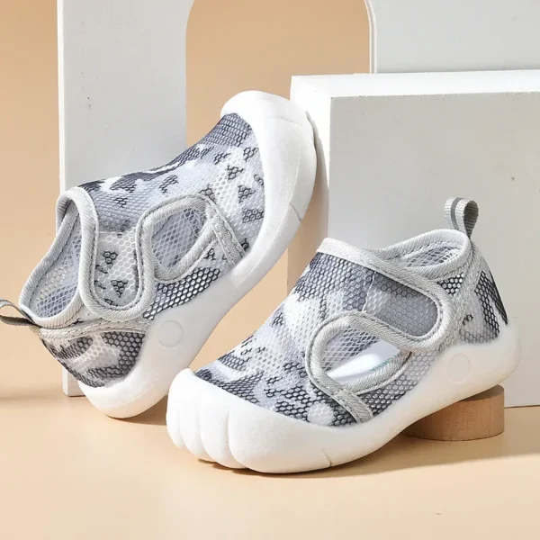 Summer Breathable Air Mesh Kids Sandals 1-4T Baby Unisex Casual Shoes Anti-slip Soft Sole First Walkers Infant Lightweight Shoes - Image 5