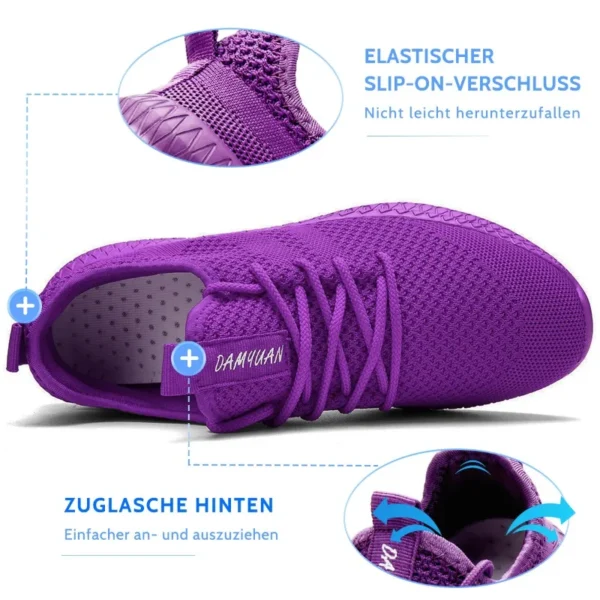 Women Casual Shoes Fashion Breathable Comfortable Walking Mesh Flat Vulcanize Shoe Size 42 Sneakers Tenis Zapatillas de Hombre - Image 3