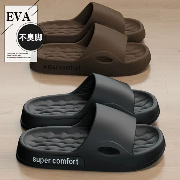 Fashion Men's Summer Ligtweight EVA Indoor Home Sandals Slippers Shoes Men Slippers Outdoor Students Women Comfortable Slides - Image 4