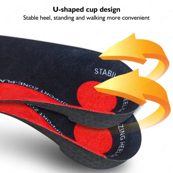 Flat Feet 3/4 Severe Flat Feet Insoles Orthotic Arch Support Inserts Orthopedic Shoe Soles Heel Pain Plantar Fasciitis Men Woman - Image 4