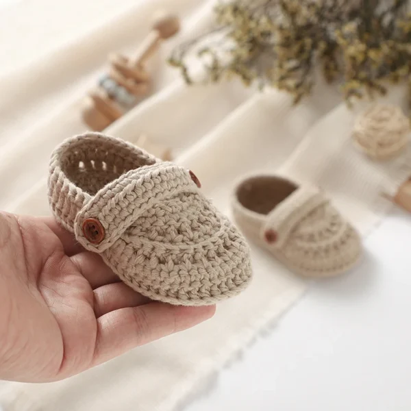 Baby Shoes Cotton Knit Newborn Girls Boy Footwear 0-18M Fashion Solid Shallow Infant Children Clothing Accessories Bedding Boots - Image 4