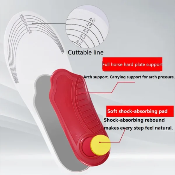 New Orthopedic Insoles for Man Cushioning Insoles Orthopedic Insoles for Shoes Comfort Sole Man Growing Sole XID02 - Image 2