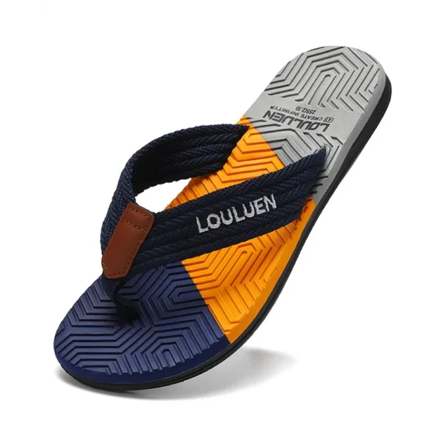 Men Flip Flops Slides 2023 Trend Summer Anti-skid Man Slippers Outdoor Light Casual Beach Male Sandals Household Slides for Men - Image 2
