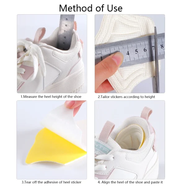 10Pcs Foot Pads for Shoes Patch Heel Pads For Sport Shoes Too Big Reduce Size Filler Insert Heel Protectors Stickers Shoes Pads - Image 5