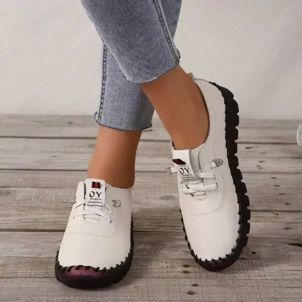 2023 Women's Flat Shoes New Orthopedic Loafers Woman Moccasins Stitched Slip On Ballet Flats For Women Nurse Shoes Medical - Image 2