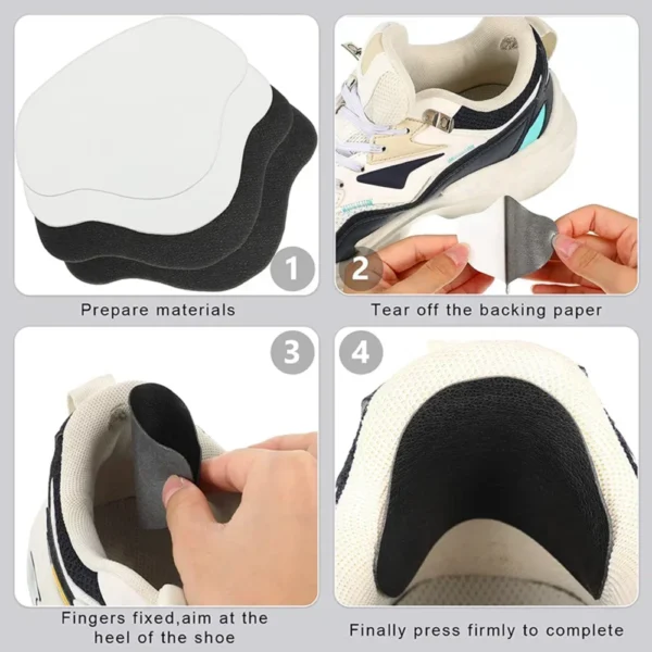 6pcs Sports Shoes Repair Stickers Suede Heel Protector Anti-Wear Repair Holes Self-adhesive Patches Insoles Pad Foot Care Insert - Image 4