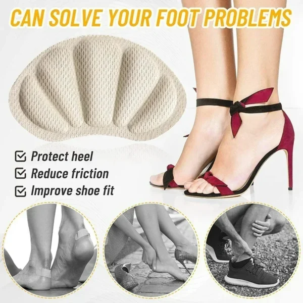 2/8PCS Heel Pads Lightweight for Sport Shoes Adjustable Cute Size Back Sticker Antiwear Feet Soft Pad Relief Anti-wear Cushions - Image 4
