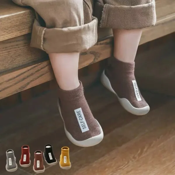 Baby Boys Girls Toddlers Moccasins Non-Skid Indoor Kids Floor Slipper Children Animal Breathable Cotton Knitted Shoes Ideal Gift - Image 4