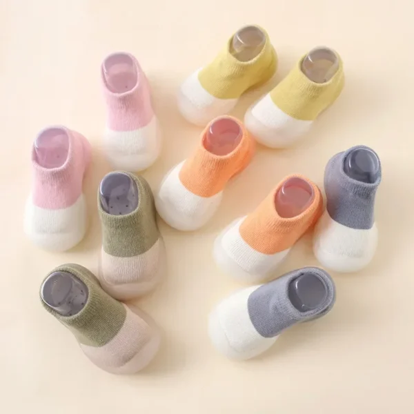 Baby Socks Shoes Infant Color Matching Cute Kids Boys Shoes Doll Soft Soled Child Floor Sneaker BeBe Toddler Girls First Walkers - Image 4