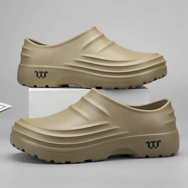 Summer Chef Shoes Anti Slip and Oil Proof Work Shoes Lazy Slippers Casual Trendy Slipper One Step Fashion Garden Shoes For Beach - Image 5