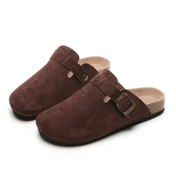 Plus Size Thick Bottom Women's Slippers Casual Lazy Shoes Soft Wood Flat Base Spring Summer Outdoor Wear Ammonia Lining Rubber S - Image 5