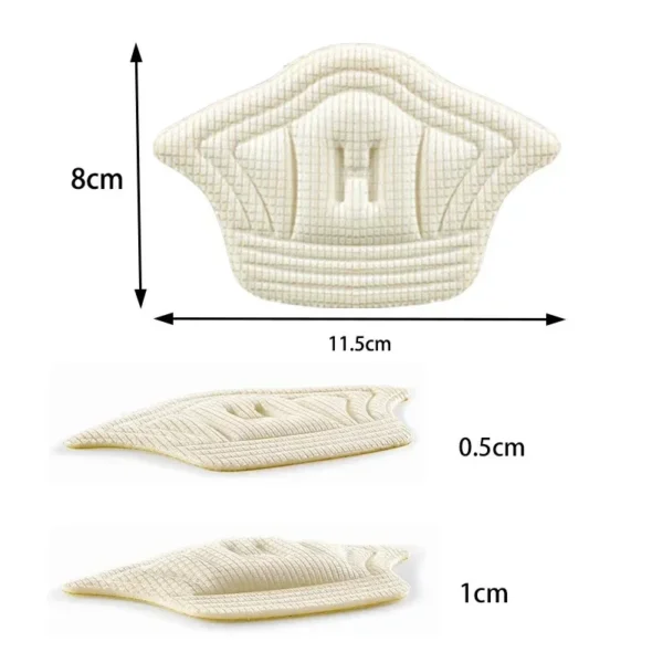 6Pcs Heel Insoles for Feet Patch Heel Pads for Sports Shoes Adjustable Size Non-slip Shoe Pad Heel Protector Back Sticker - Image 2