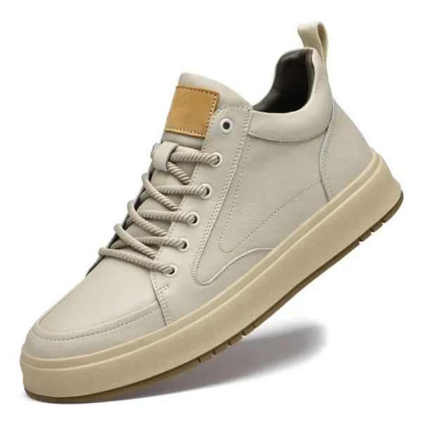 Elevator shoes for man height increase 8cm 6cm luxury brand sneaker genuine leather men's hidden heels casual shoe increasing - Image 6