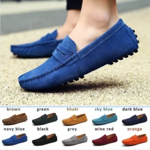 38-50 Shoes Men Casual Shoes Fashion Men Shoes Genuine Leather Men Loafers Moccasins Slip on Men Flats Male Driving Shoes