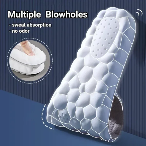 4D Massage Shoes Insoles Super Soft Latex Sports Insole for Feet Running Basket Shoe Sole Arch Support Orthopedic Inserts Unisex - Image 3