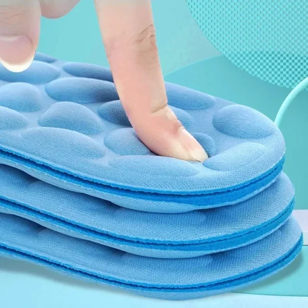 4D Sport Insoles for Shoes Women Men Deodorant Breathable Cushion Running Insoles for Feet Orthopedic Massage Running Care Pads - Image 2