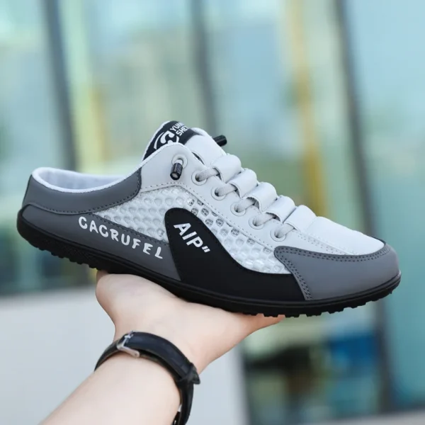 Men's Fashion Soft-soled Half Slippers Summer Men Trendy Bottom Casual Shoes Soft Sole Support Shoes Sneakers Zapatos De Hombre - Image 6