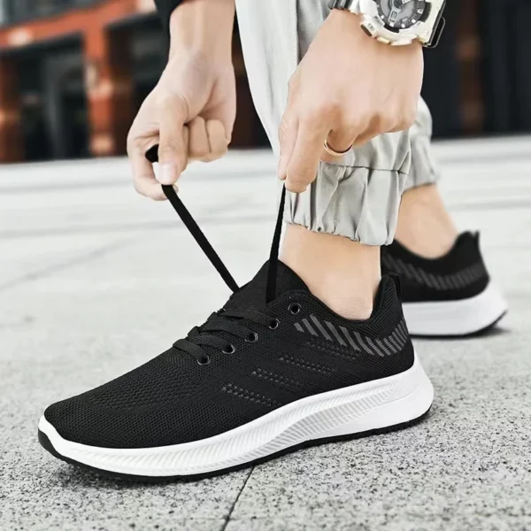 Men Vulcanized Walking Running Shoes Unisex Casual Lightweight Tennis Shoes Athletic Sports Shoes Breathable Fashion Sneakers - Image 3