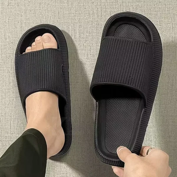 Summer Slippers For Men Women Soft Slippers Indoor Home Slides Cloud Slipper Men Flat Sandals Beach Shoes Man Male Flip Flops - Image 2
