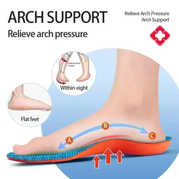 Sport Insoles for Shoes Sole Orthopedic Insoles Shock Absorption Deodorant Breathable Cushion Running Insoles for Feet Man Women - Image 4