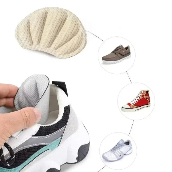 2/8PCS Heel Pads Lightweight for Sport Shoes Adjustable Cute Size Back Sticker Antiwear Feet Soft Pad Relief Anti-wear Cushions - Image 3