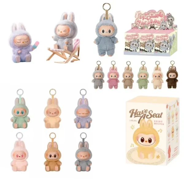 Hot toys Labubu Original Exciting Action Anime Figures 17cm Cute Pvc Doll And Hobbies Ornaments Monsters Vinyl Face Doll - Image 2