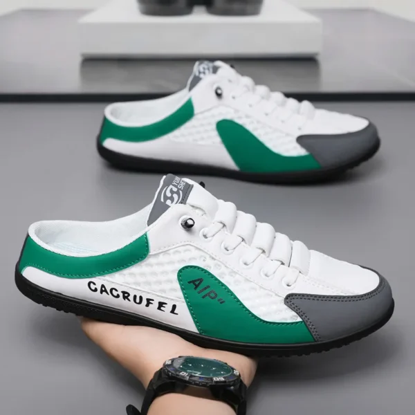 Men's Fashion Soft-soled Half Slippers Summer Men Trendy Bottom Casual Shoes Soft Sole Support Shoes Sneakers Zapatos De Hombre - Image 2