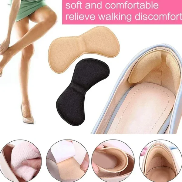 12 Pcs Heel Insoles Patch Pain Relief Anti-wear Cushion Pads Feet Care Heel Protector Adhesive Back Sticker Shoes Insert Insole - Image 4