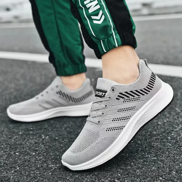Men Vulcanized Walking Running Shoes Unisex Casual Lightweight Tennis Shoes Athletic Sports Shoes Breathable Fashion Sneakers - Image 4