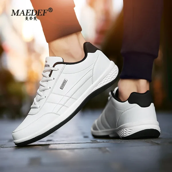 MAEDEF Shoes for Men Leather Sneaker Waterproof Casual Comfortable Men's Sneaker Lace Up Footwear Vulcanized Man Shoe Masculino - Image 5