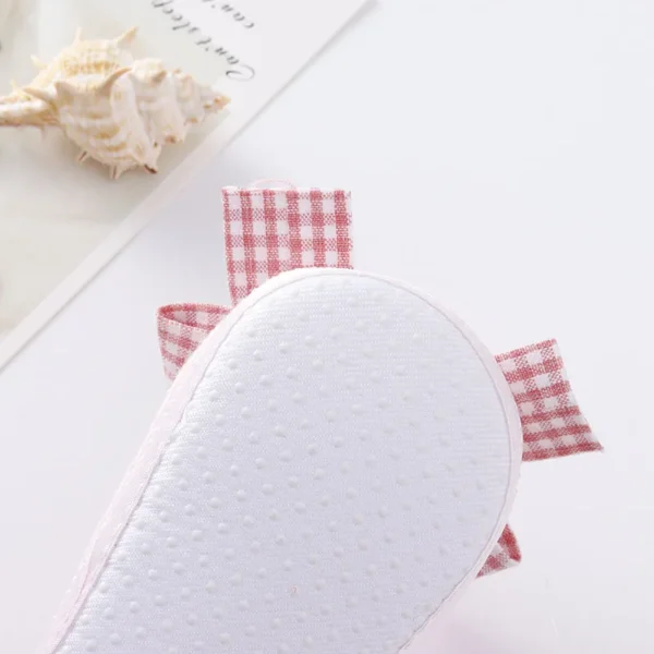 Lovely Bow Princess Baby Shoes Soft Bottom Anti-slip Infant Soled Newborn First Walkers Solid Toddler Cotton Shoes Prewalker - Image 6
