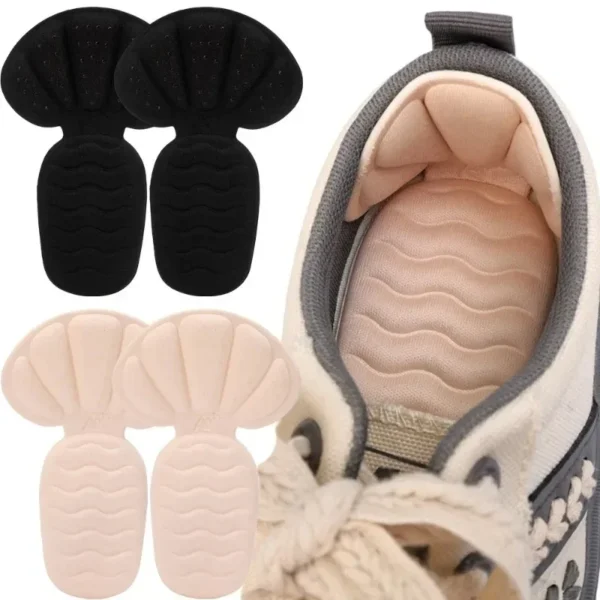1/2pairs Wave Heel Stickers Half Insoles Sports Shoe High Heels Back Sticker Abrasion-resistant Pain Relief Protector Insoles - Image 3