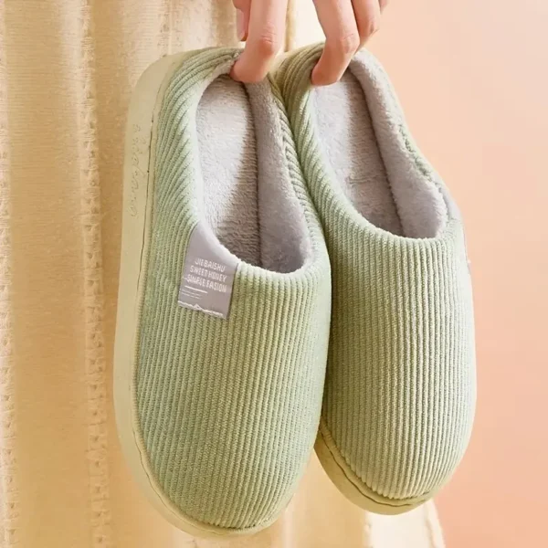 Women's Men's Thick Soft Bottom Home Slippers Household Plush Slippers Anti-slip Thermal Slippers Indoor Winter - Image 6