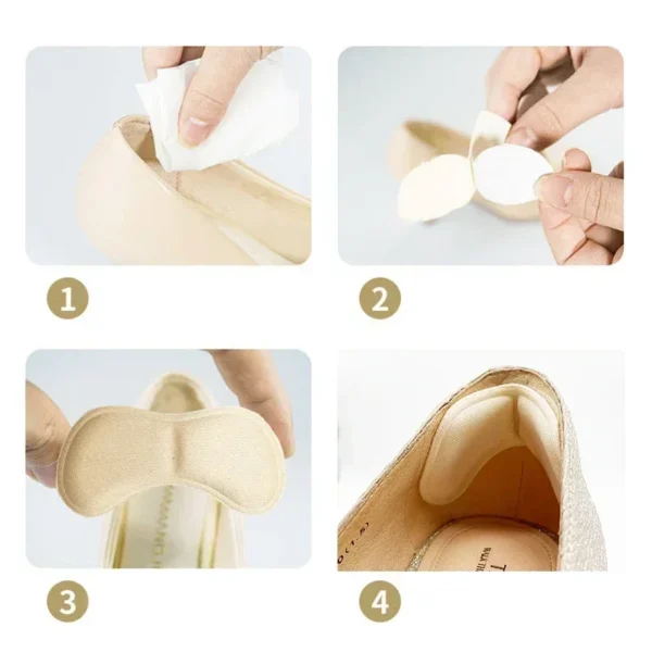 12 Pcs Heel Insoles Patch Pain Relief Anti-wear Cushion Pads Feet Care Heel Protector Adhesive Back Sticker Shoes Insert Insole - Image 6