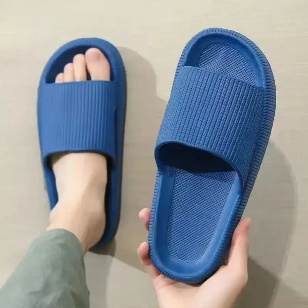 Summer Slippers For Men Women Soft Slippers Indoor Home Slides Cloud Slipper Men Flat Sandals Beach Shoes Man Male Flip Flops - Image 3