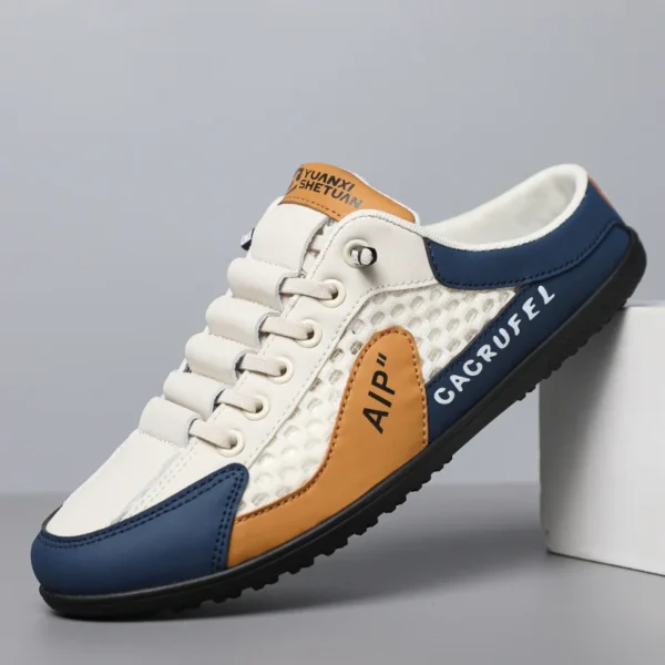 Men's Fashion Soft-soled Half Slippers Summer Men Trendy Bottom Casual Shoes Soft Sole Support Shoes Sneakers Zapatos De Hombre - Image 4