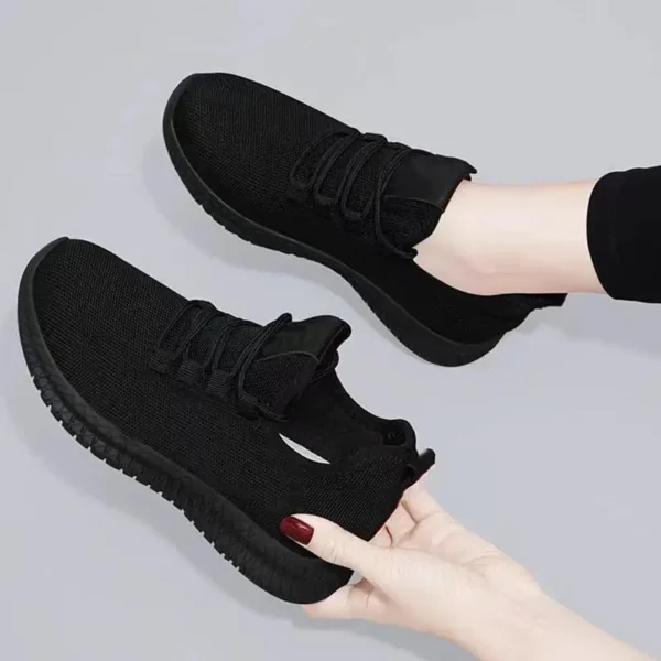 Women's Breathable Non-slip Platform Fashion New Casual Shoes Korean Running Shoes Black Sneakers Shoes for Women 2024 Autumn - Image 2