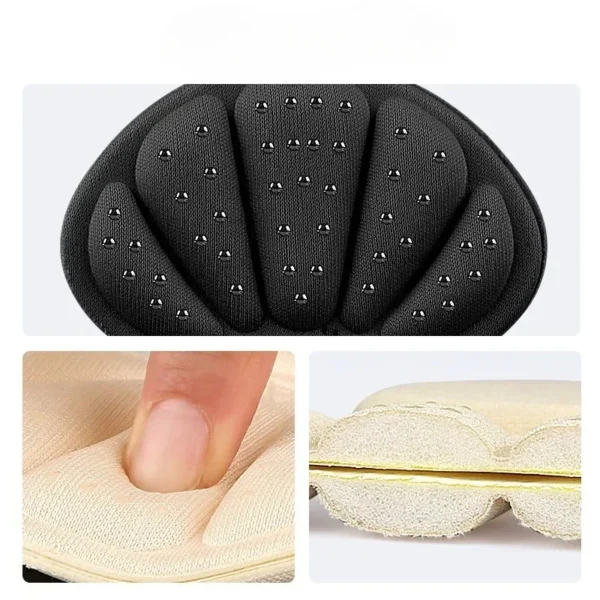1/2pairs Wave Heel Stickers Half Insoles Sports Shoe High Heels Back Sticker Abrasion-resistant Pain Relief Protector Insoles - Image 6
