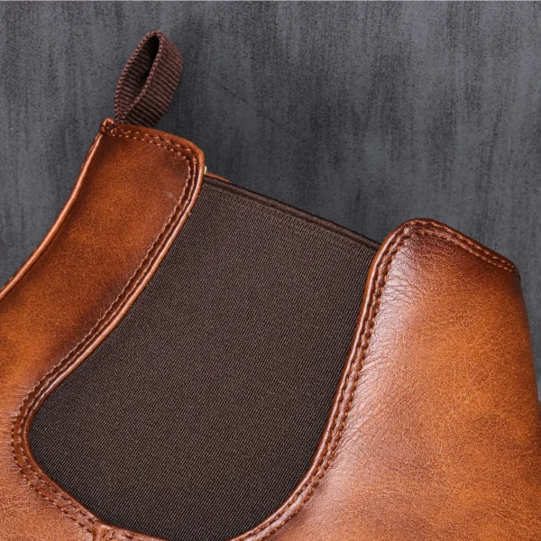 40~46 Men Chelsea Boots Brand Retro Comfortable Fashion Men Boots - Image 5